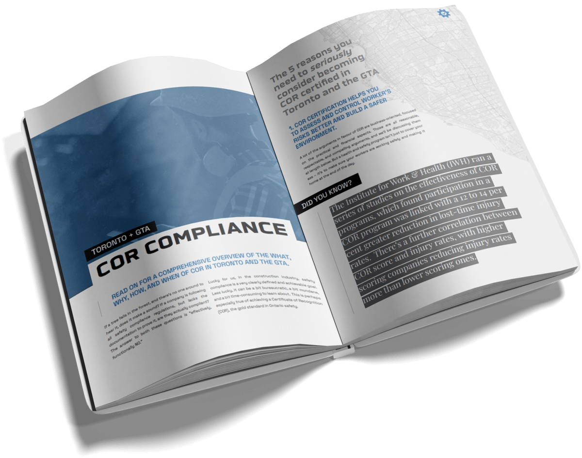 open book with words "cor compliance"
