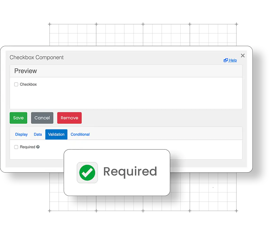 Showing the mandatory fields feature in the Corfix construction document management mobile app