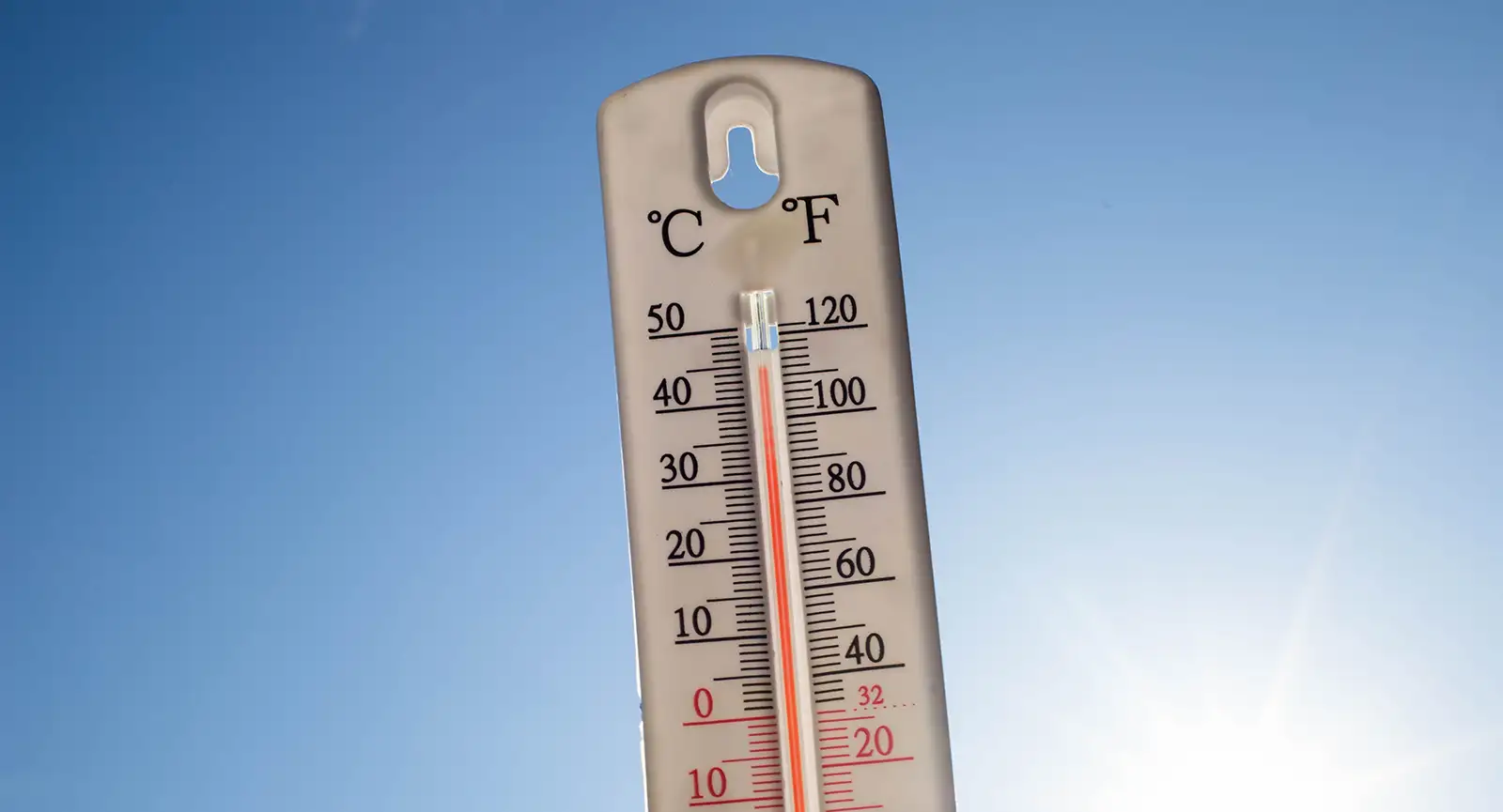 thermometer over 38 degrees heat wave